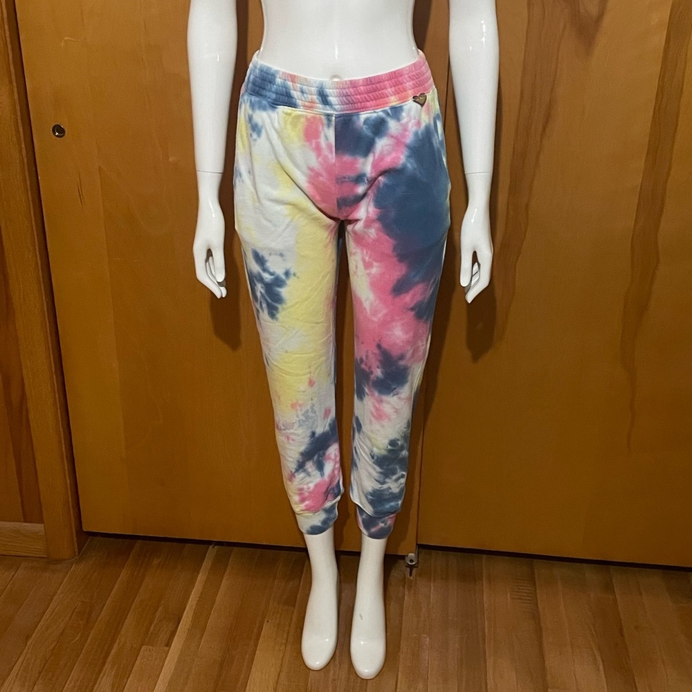 Rare Cute Booty Lounge Tie Dye Joggers Pants Size Small Scrunch Butt